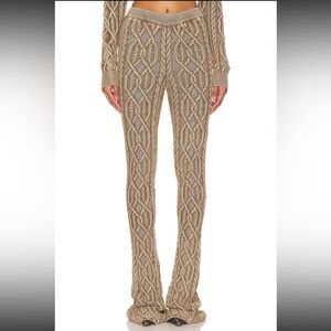 Cable Knit Tan Pants
